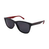 Men's // Ferragamo SF998S 038 Square Sunglasses // Matte Black Red + Gray