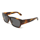 Ray Ban Men's RB0947SF-95448 Carlos Square Polarized Sunglasses // Striped Havana