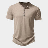 Solid Short-Sleeve Henley