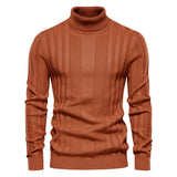 Striped Turtleneck Sweater