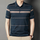 Striped Short-Sleeve Polo