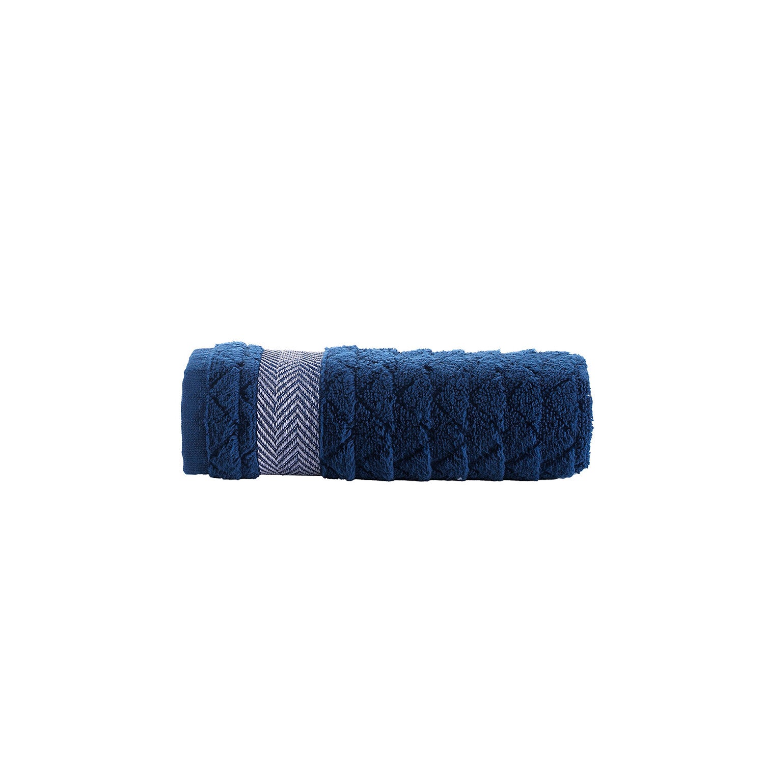 Herringbone Hand Towel // Navy // Set of 4