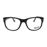 Persol // Men's // PO3312V 95 Square Optical Glasses // Black + Clear Demo Lenses