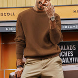 Crewneck Waffle Pullover