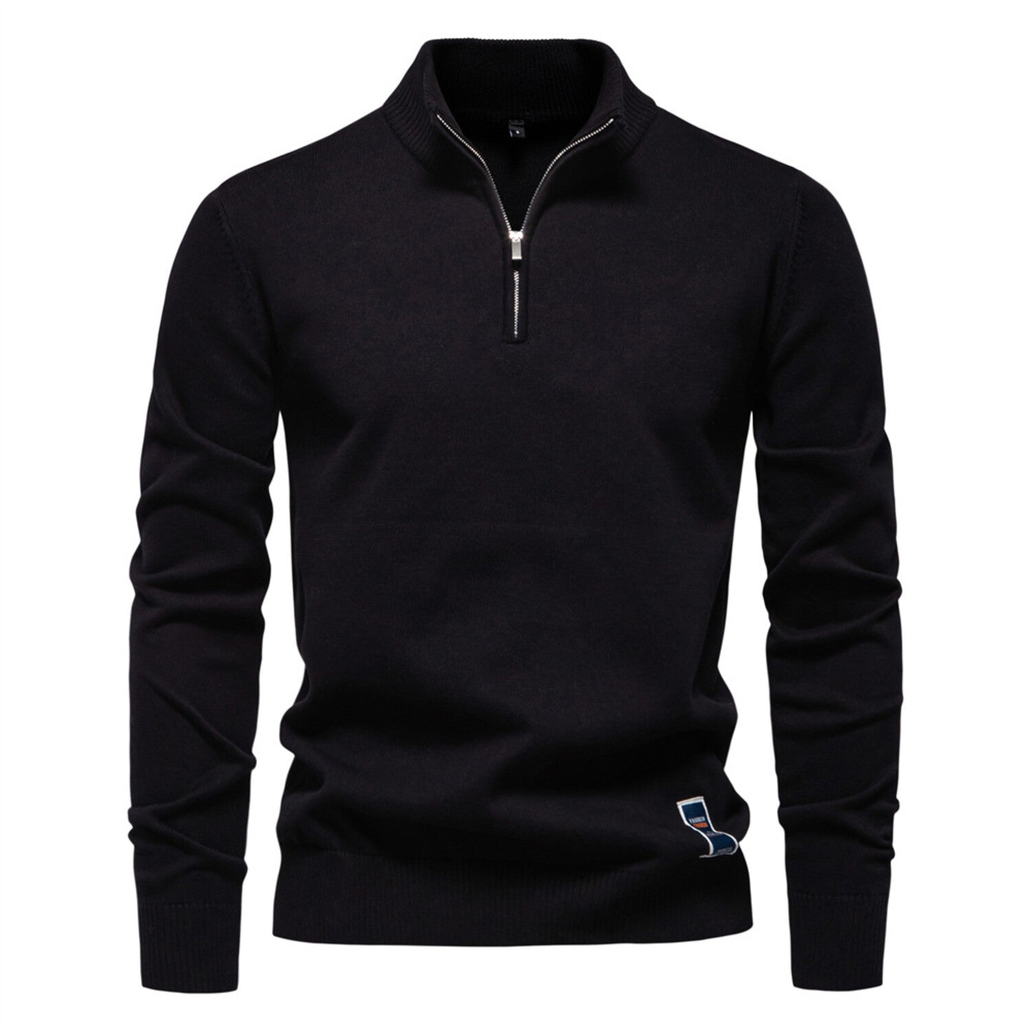 Solid Zip-Up Pullover