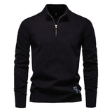 Solid Zip-Up Pullover