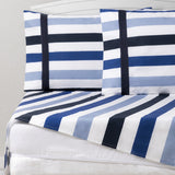 Awning Stripe Sheet Set // Blue